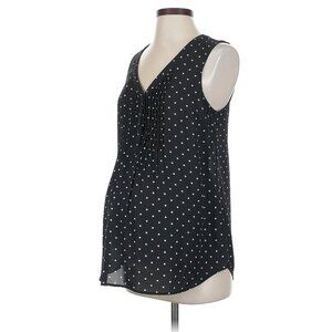 A Pea in the Pod - Black Polka Dot Sleeveless Top - Size L - New